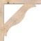 Ekena Millwork Funston Block Smooth Bracket w/ Offset Brace, Douglas Fir, 5 1/2"W x 38"D x 38"H BKT0604X38X38FST05SDF - alternate 3